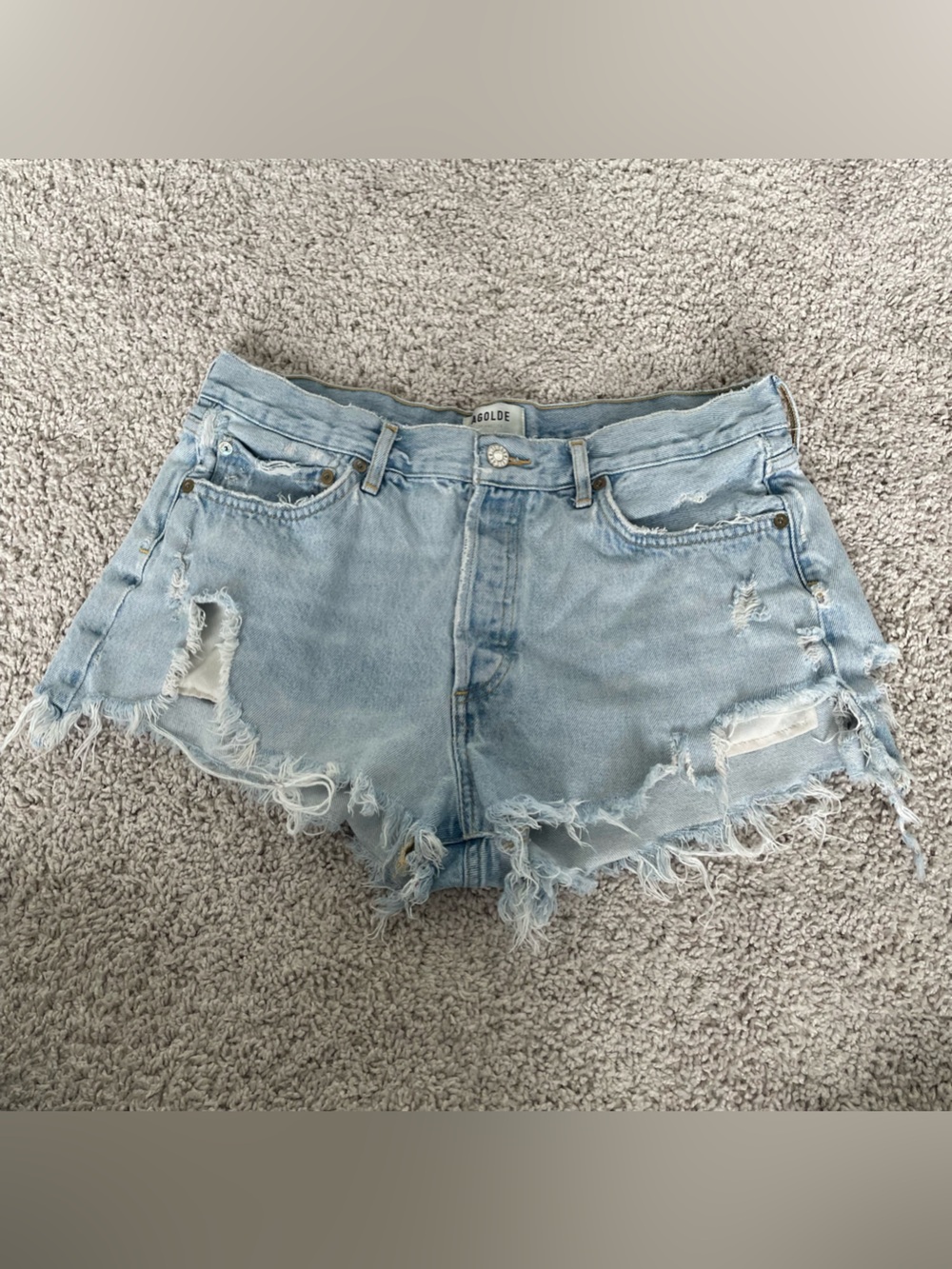 AGoldE Swapmeet Blue Denim Parker Vintage Cut-Off Jean Shorts Women's Size 30